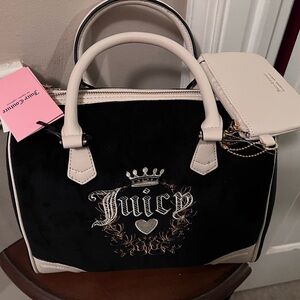 Juicy black and white satchel nwt bag